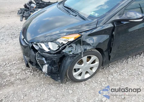 2013 Hyundai Elantra Limited from USA, damaged, VIN 5NPDH4AEXDH165770